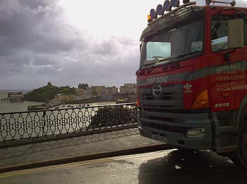 Lorry in Tenby