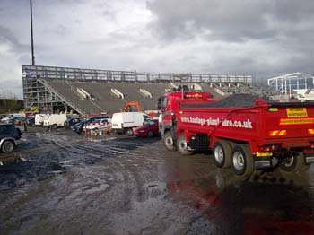 Working in the new Scarlets stadium